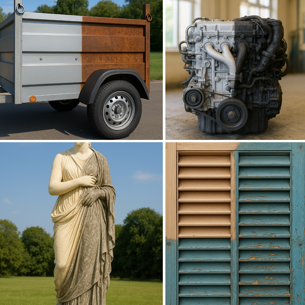 image de décapage par aérogommage